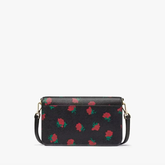 Kate Spade  Madison Rose Toss Printed Small Flap Crossbody NWT - Picture 5 of 11